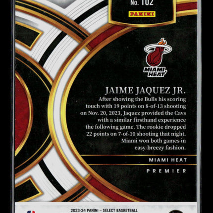 2024 Panini Select Jaime Jaquez Jr. #102 RC