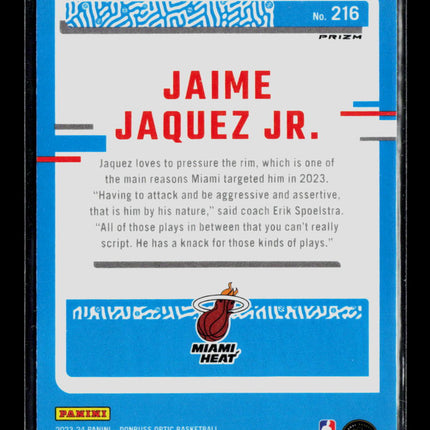 2024 Panini Donruss Optic Jaime Jaquez Jr. #216 Holo