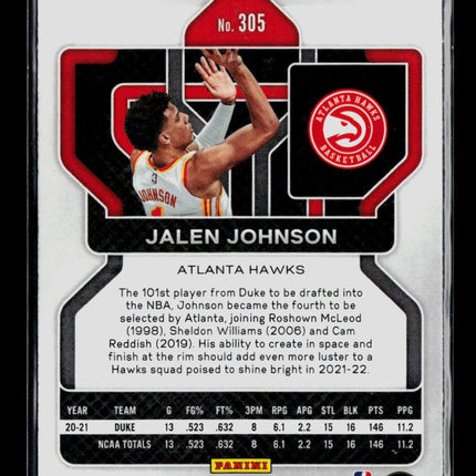 2021 Panini Prizm Jalen Johnson #305 RC