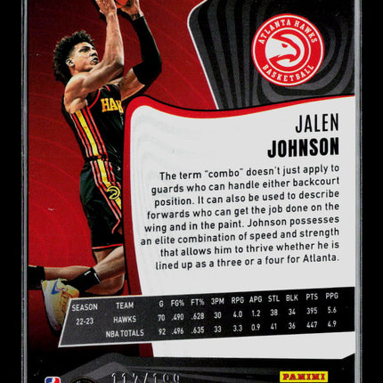 2024 Panini Revolution Jalen Johnson #92 /199