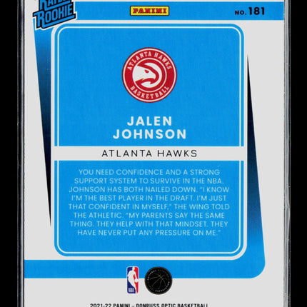 2022 Panini Donruss Optic Jalen Johnson #181