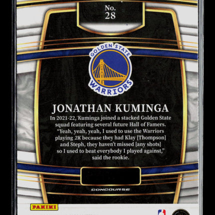 2022 Panini Select Jonathan Kuminga #28 RC