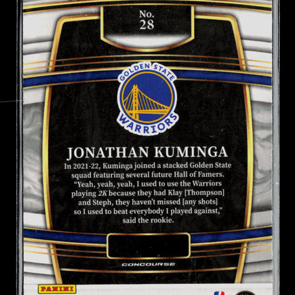 2022 Panini Select Jonathan Kuminga #28