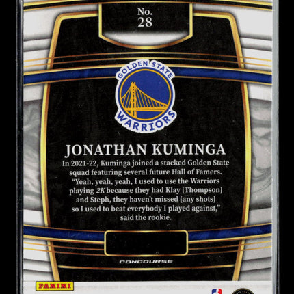 2022 Panini Select Jonathan Kuminga #28