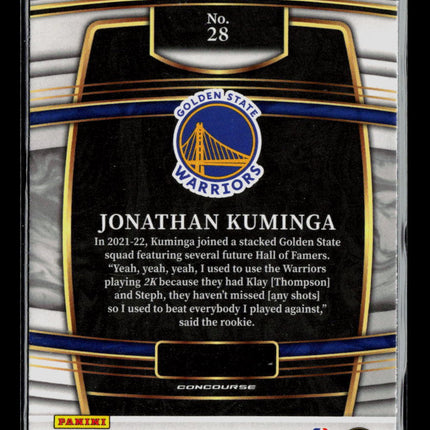 2022 Panini Select Jonathan Kuminga #28