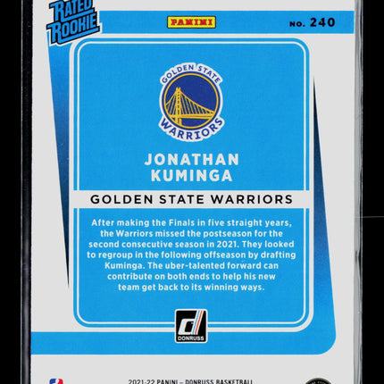 2021 Panini Donruss Jonathan Kuminga #240