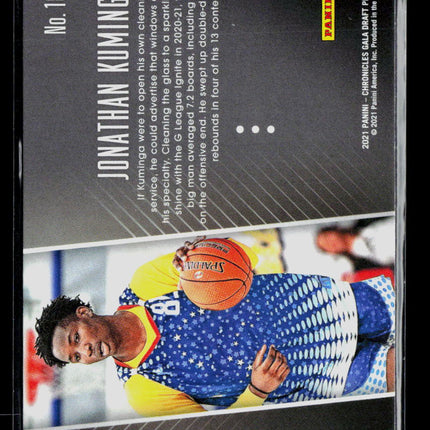 2021 Panini Chronicles Draft Picks Gala Jonathan Kuminga #185 RC
