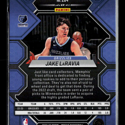 2022 Panini Mosaic Jake LaRavia #204 Red RC