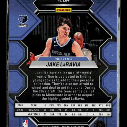 2023 Panini Mosaic Jake LaRavia #204 RC