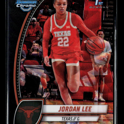2025 Bowman Chrome University Jordan Lee #34 1st Bowman Black Wave