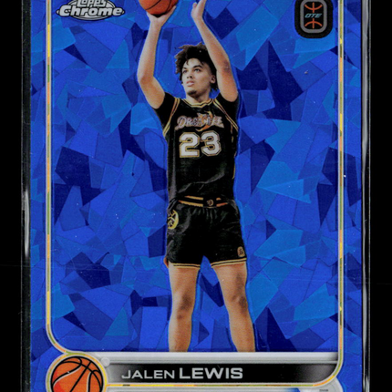 2024 Topps Chrome Overtime Elite Jalen Lewis #2 Blue Sapphire