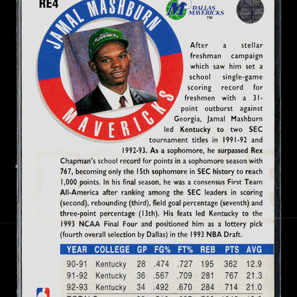 1993 Upper Deck Rookie Exchange Jamal Mashburn #RE4