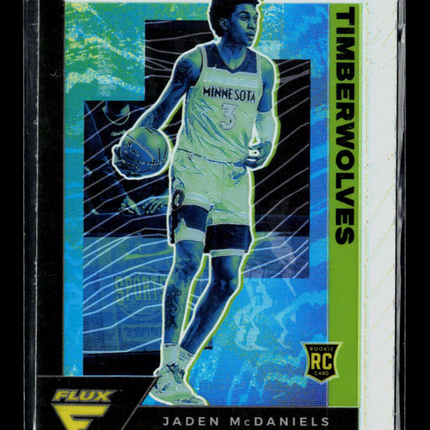 2021 Panini Flux Jaden McDaniels #232 RC Silver