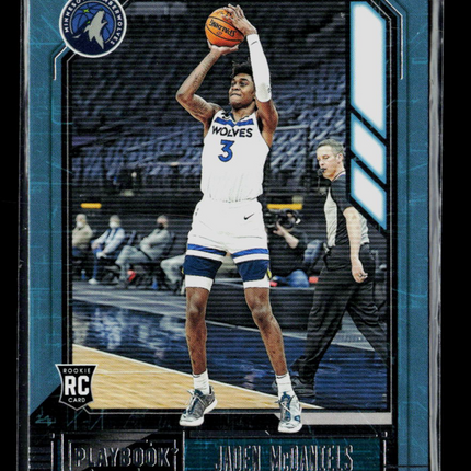 2021 Panini Chronicles Playbook Jaden McDaniels #180 RC
