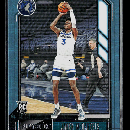 2021 Panini Chronicles Playbook Basketball Jaden McDaniels #180 RC
