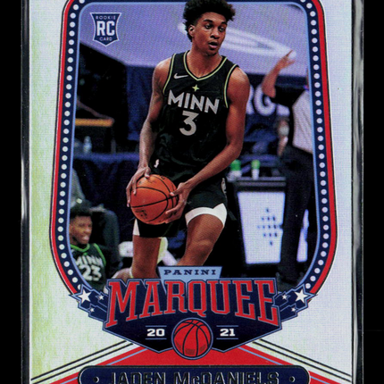2021 Panini Chronicles Marquee Jaden McDaniels #238 RC