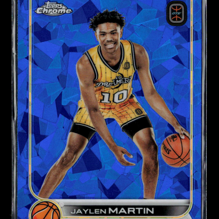2023 Topps Chrome Overtime Elite Jaylen Martin #91 Blue Sapphire