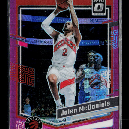 2024 Donruss Optic Jalen McDaniels #79 Pink Hyper