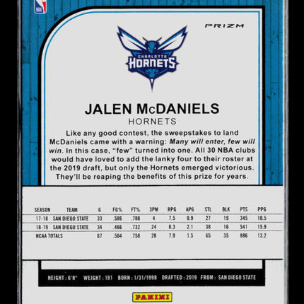 2020 Panini Hoops Premium Stock Jalen McDaniels #246 RC Red Ice