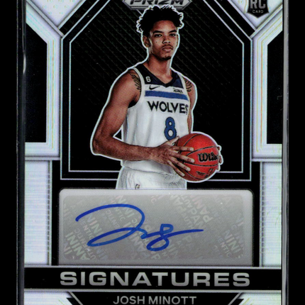 2023 Panini Prizm Josh Minott #RSI-JMN RC Auto