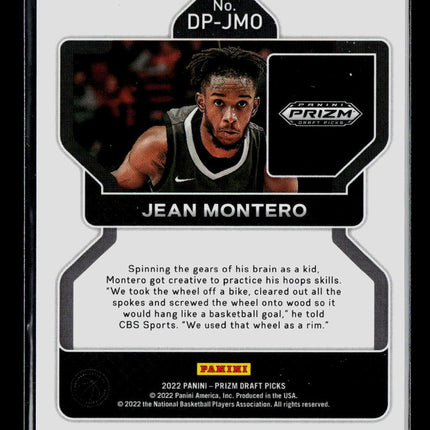 2022 Panini Prizm Draft Picks Jean Montero #DP-JMO Auto