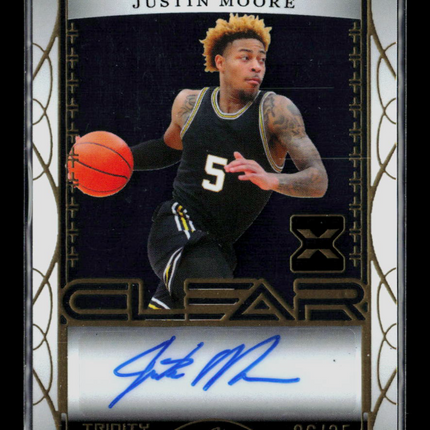 2023 Leaf Trinity Clear Justin Moore #CA-JM2 26/35 Auto