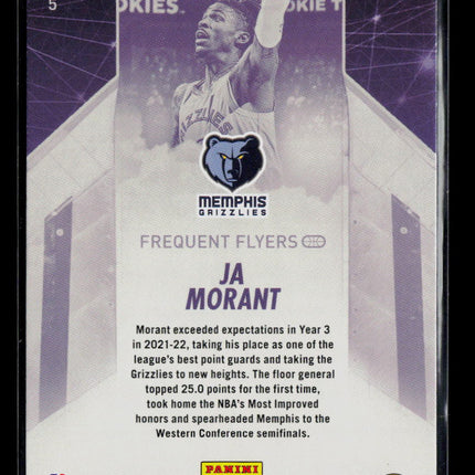 2022 Panini Hoops Frequent Flyers Ja Morant #5