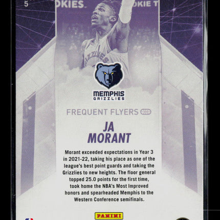 2022 Panini Hoops Frequent Flyers Ja Morant #5