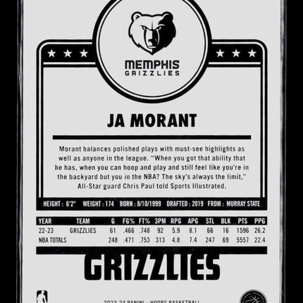 2023 Panini NBA Hoops Ja Morant #281