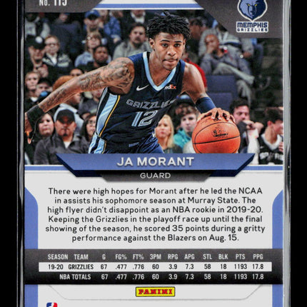 2021 Panini Prizm Ja Morant #115