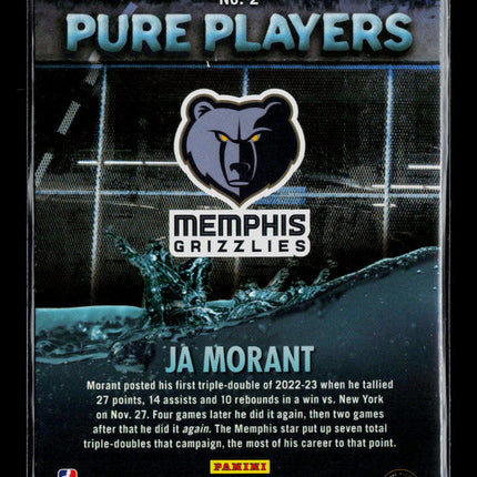 2023 Panini Hoops Pure Players Ja Morant #2