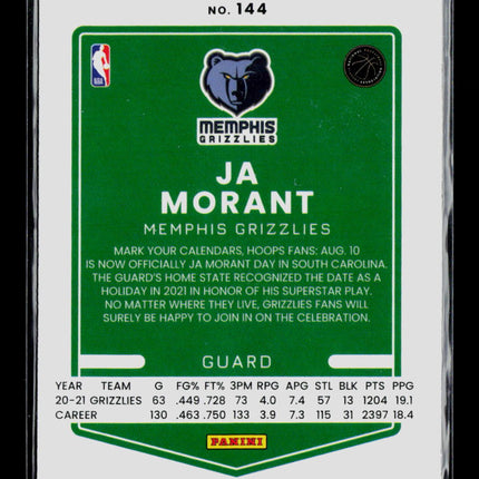 2022 Panini Donruss Optic Ja Morant #144