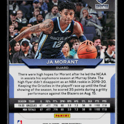 2021 Panini Prizm Basketball Ja Morant #115