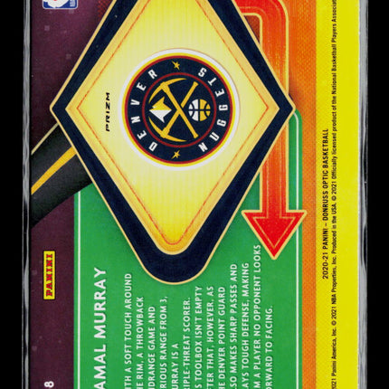 2021 Donruss Optic Express Lane Jamal Murray #18 Purple