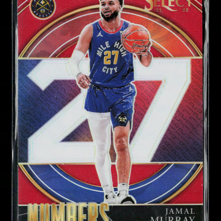 2022 Panini Select Numbers Jamal Murray #8 Red