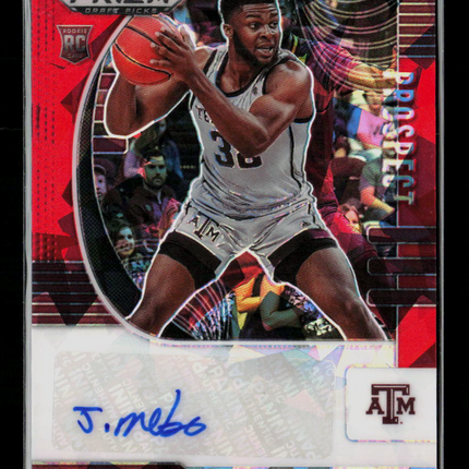 2020 Panini Prizm Draft Picks Josh Nebo #PA-JN Red RC Auto