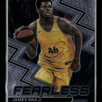 2023 Panini Prizm Draft Picks Fearless James Nnaji #6 RC