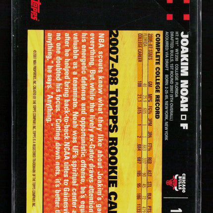 2007 Topps Joakim Noah #119 RC