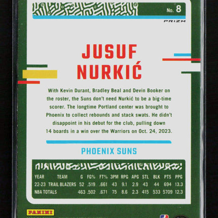 2024 Panini Donruss Optic Jusuf Nurkic #8 Pink Hyper