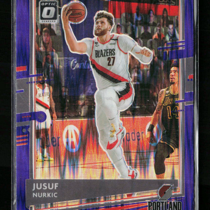 2021 Donruss Optic Jusuf Nurkic #44 Purple Shock