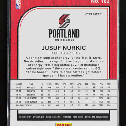 2020 Panini Hoops Premium Stock Jusuf Nurkic #162 Green