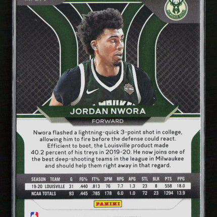 2021 Panini Prizm Jordan Nwora #273 Green RC