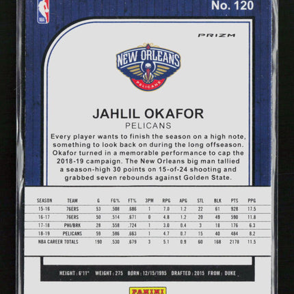2020 Panini Hoops Premium Stock Jahlil Okafor #120 Green