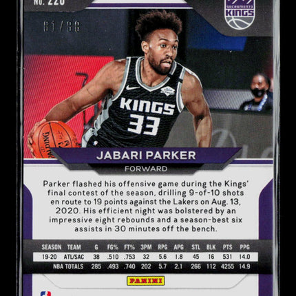2021 Panini Prizm Jabari Parker #220 Red Scope 81/88