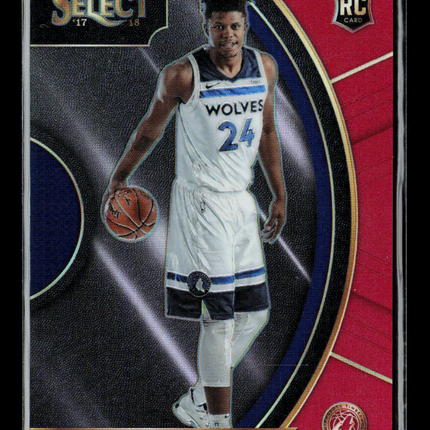2018 Panini Select Prizm Concourse Justin Patton #26 Red RC /199