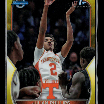 2023 Bowman University Julian Phillips #46 Yellow 32/75