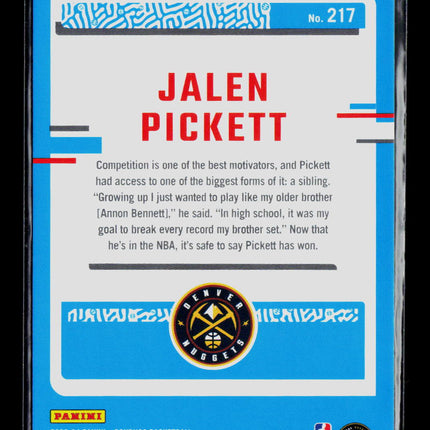 2023 Panini Donruss Basketball Jalen Pickett #217