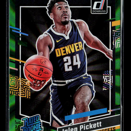 2023 Panini Donruss Jalen Pickett #217 Green Laser