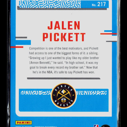 2023 Panini Donruss Jalen Pickett #217 Green Laser