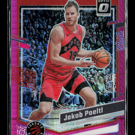 2024 Panini Donruss Optic Jakob Poeltl #94 Pink Hyper
